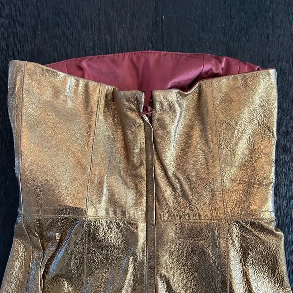 BCBG MaxAzria Strapless Gold
dress - Picture 3 of 9